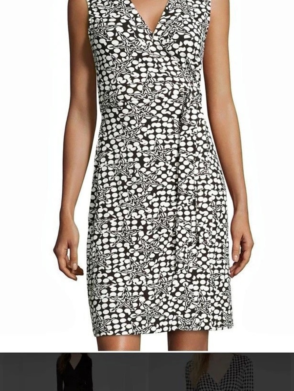 Diane von Furstenberg New Julian Two Silk Wrap Dress Black & White
